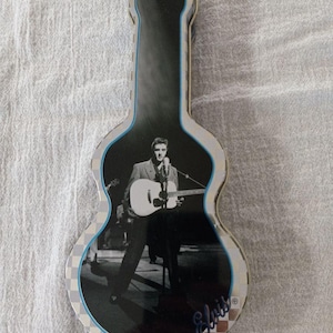 Elvis Presley Guitar Shaped Collectors Tin