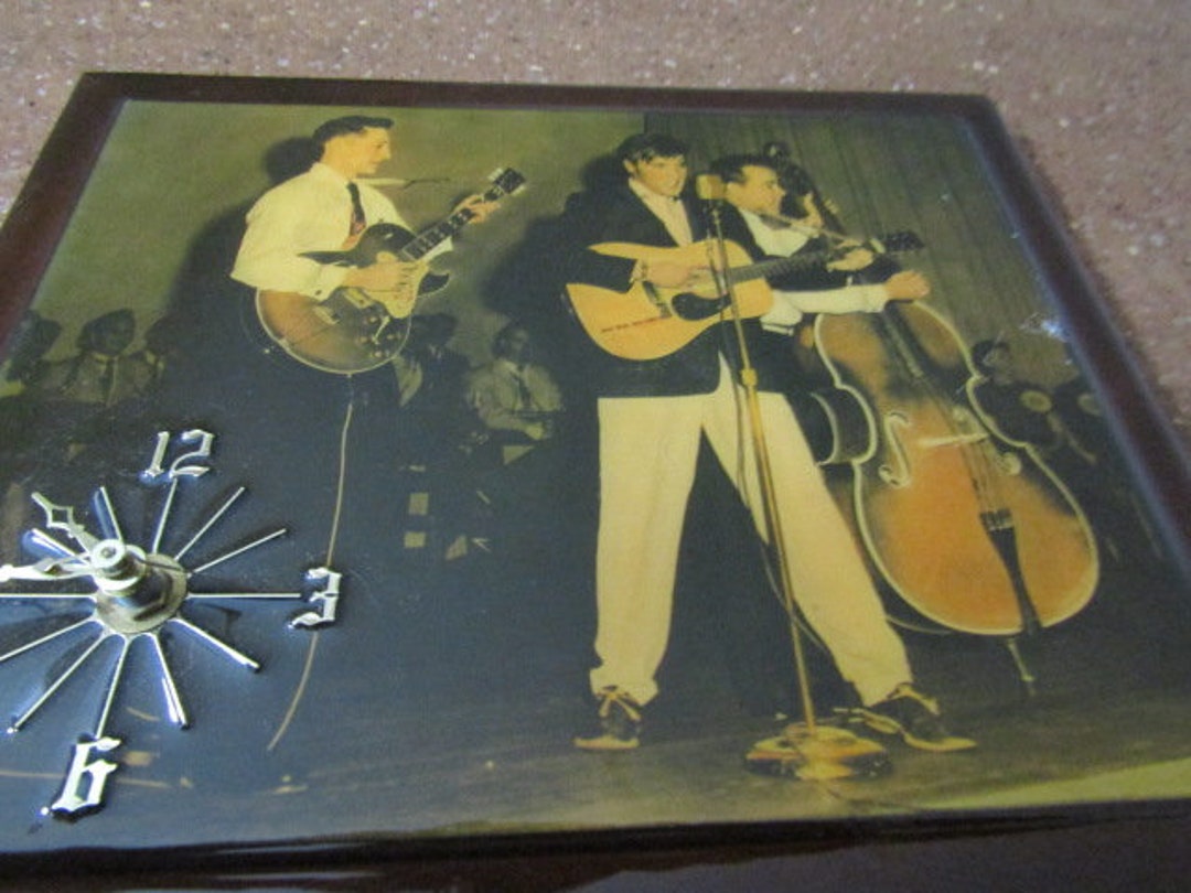Vintage Elvis Presley Clock With Band Members Scotty Moore and Etsy