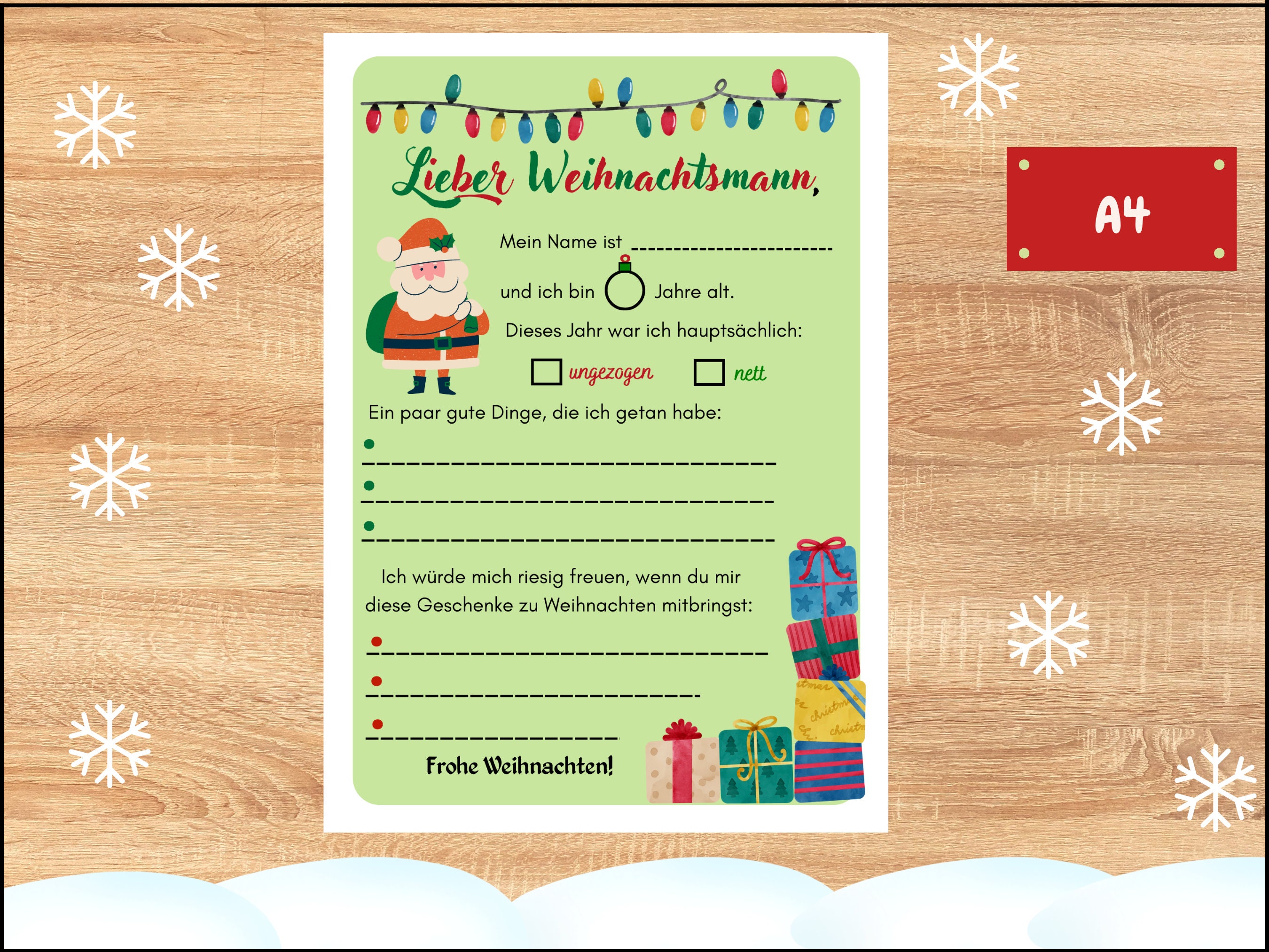 Wichtelbriefe Zum Ausdrucken Weihnachtswichtel Set Weihnachtsmann DIY