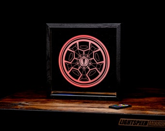Pontiac Trans Am Honeycomb Rim Mirror - Neon Sign - Muscle Car