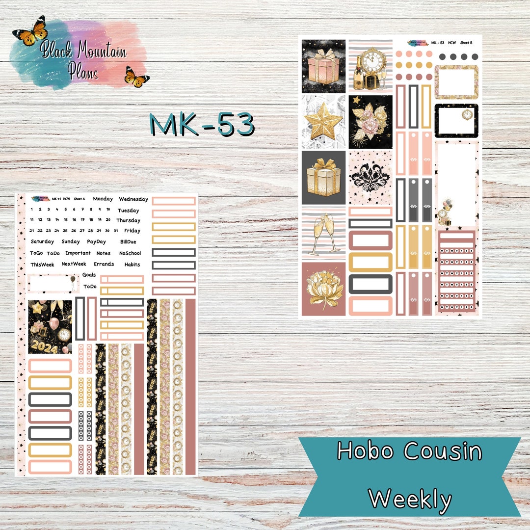 WEEKLY Kit 53 A5 Hobonichi Cousin Weekly Kit Happy New - Etsy