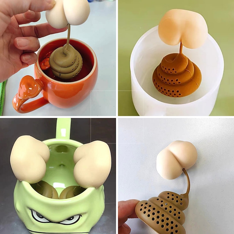 Funny Butt Poop Tea Infuser Coffee Diffuser Gag Gift Tea Etsy