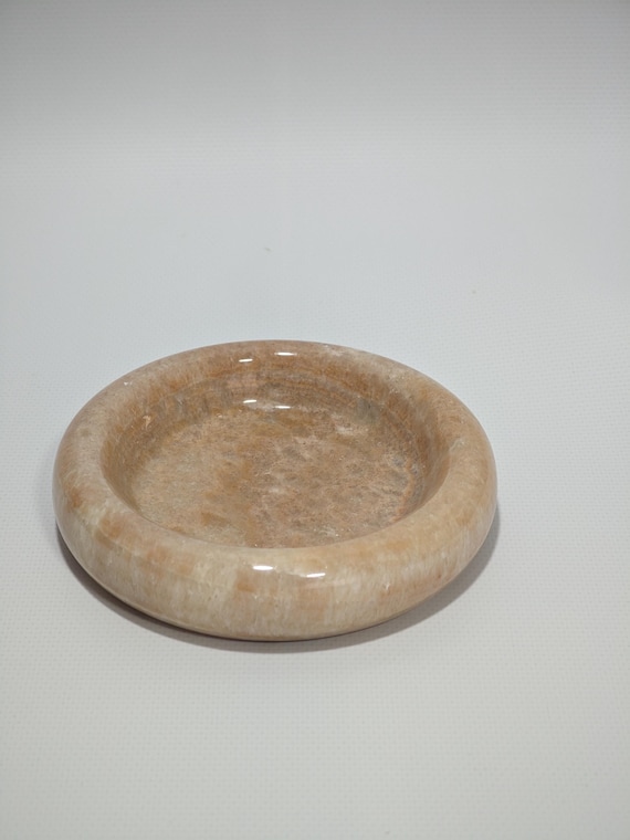 Honey marble catch-all, ring holder handmade product, POLİSHED