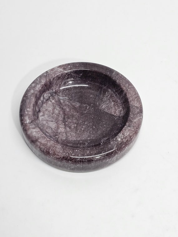 Lilac purple Marble Ring holder, catcher, decorative plate, catch-all