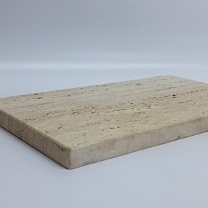 Beige Travertine Catchall Tray | Coffee Table Decor | Aesthetic Decor | Stone Tray | Marble |