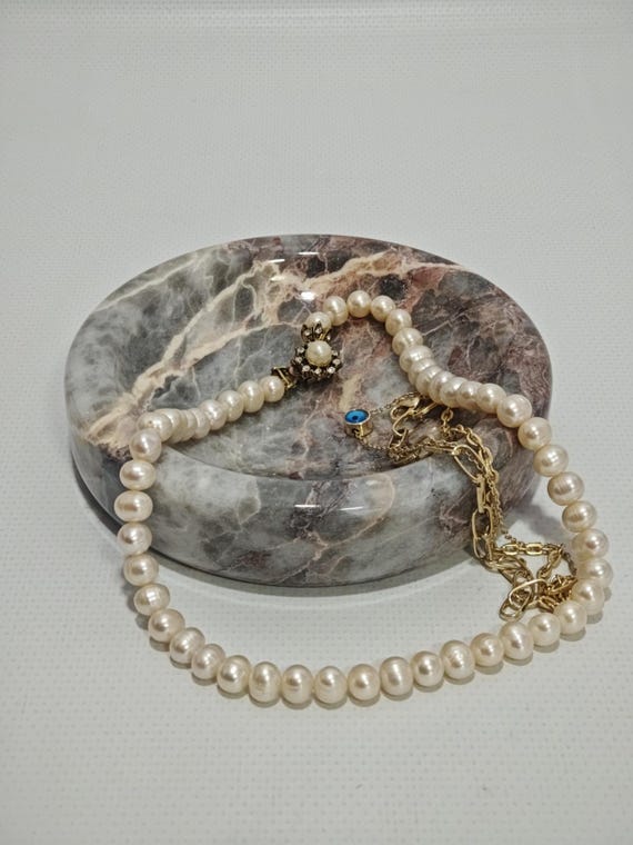 Salome marble catch-all, ring holder handmade product, POLİSHED
