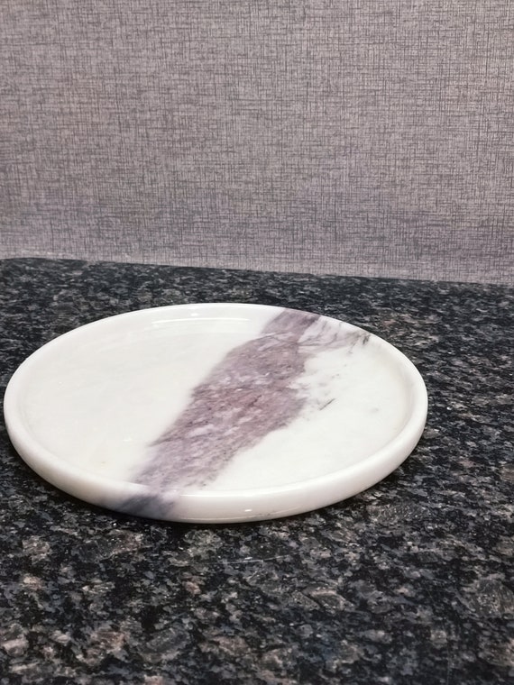 Aegean marble decorative plate, tray handmade fast shipping free ship