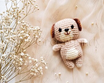 Crochet Cute Dog, Handmade Crochet Dog Keychain, Cute Puppy Plush Keyring, Gift for Dog Lover, Amigurumi Pet Bag Charm, Best Friend Gift