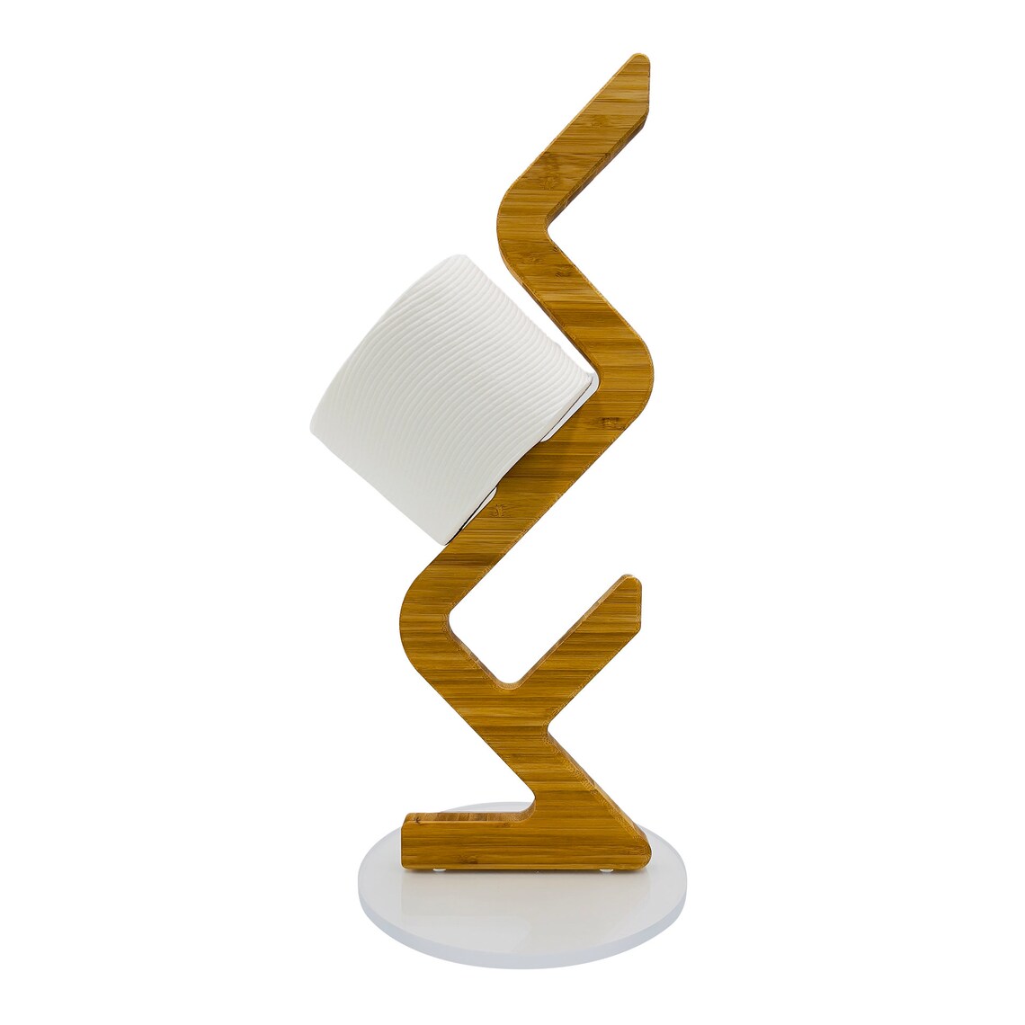 Wooden Toilet Roll Holder Stand Free Standing Toilet Paper Etsy