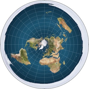 Stickers Vinyl Flat Earth Map Shaped window complot kosmografie laptop theorie cool (zelfklevend vinyl geschikt voor niet-poreuze oppervlakken)