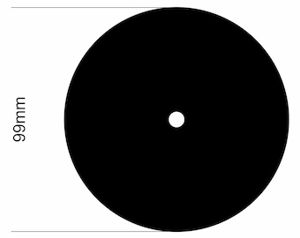 Stickers Matte Black Vinyl Record Labels Blank - size 7' 84mm  12" 99mm - (audiophile vinyl collector reggae vintage dub)