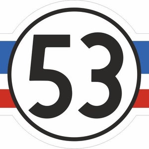 Autostickers gevormde vinylstickers Herbie 53 gumball love bug retro filmsticker klassieke bananen retro vintage raamlaptop