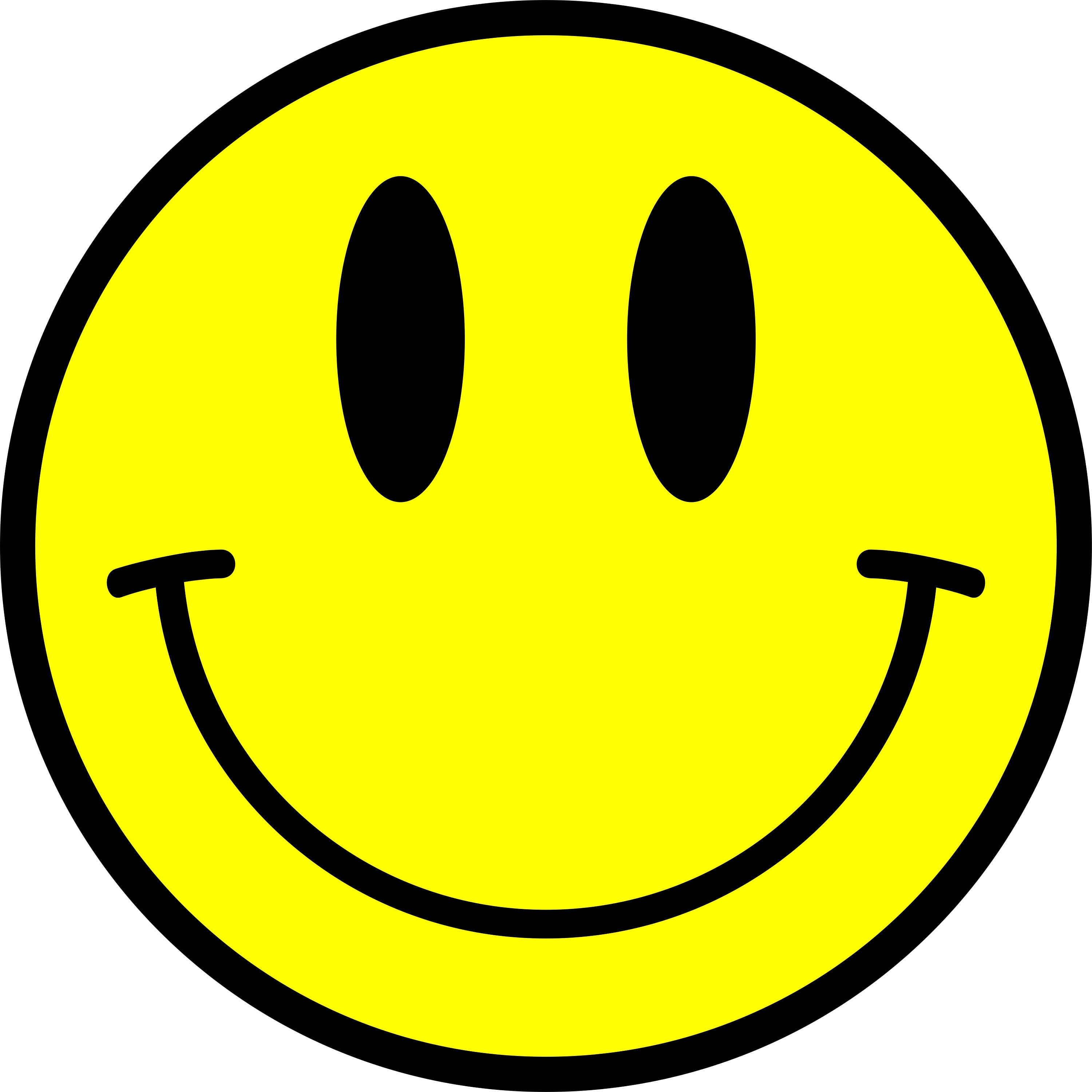 Sticker Decal 325mm / 12.8 Inches Happy Face Gloss Laminated