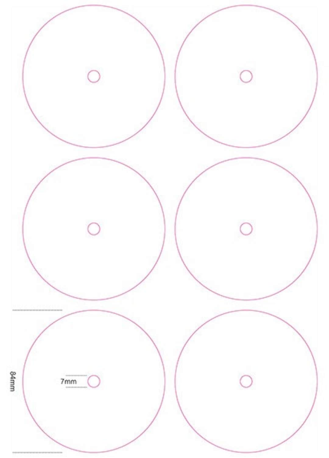 Stickers Vinyl Blank Record Labels While and Aged Versions Etsy