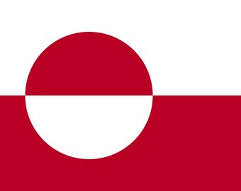 Vinyl Stickers Greenland Flag car window bumper wall laptop antifa Denmark war peace love unity trump (suitable for all non-porous surfaces)