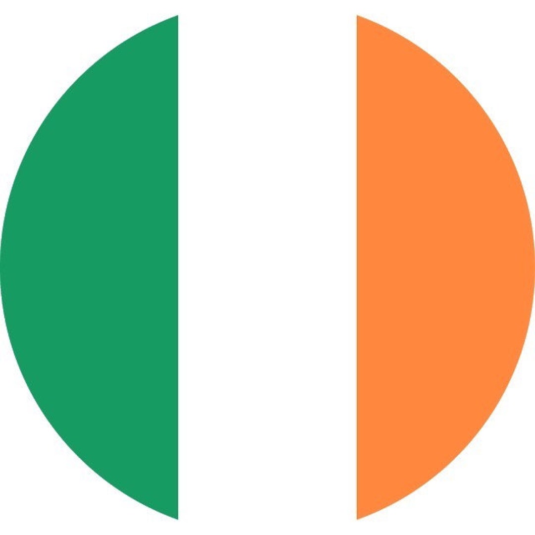 Eire Sticker Eire Flag Circular Vinyl Stickers Ireland Irish Republic Dublin Car Van ...