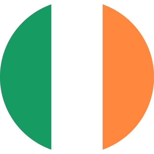 Eire Sticker Eire Flag Circular Vinyl Stickers Ireland Irish Republic Dublin Car Van ...