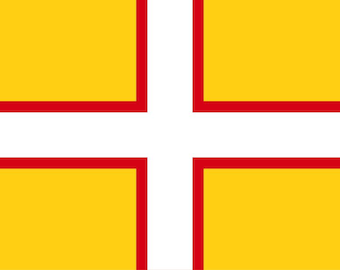Vinyl Stickers Dorset Flag car window bumper wall laptop United Kingdom  Great Britain England county (suitable for all non-porous surfaces)