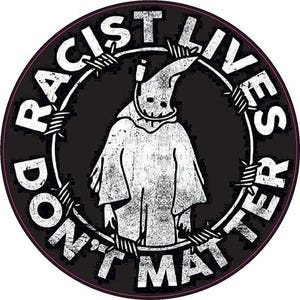 Circular Vinyl Stickers - Antifa Antifascist BLM laptop window wall car slogan punk alternative politics political Trump