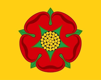 Vinyl Stickers Lancashire Flag car window bumper wall laptop United Kingdom England county historical (suitable for all non-porous surfaces)