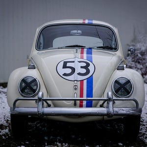 Autostickerset Herbie 53 gelamineerde afbeeldingen liefdesbeestje retro klassiek cool surf surfer kever film film vintage