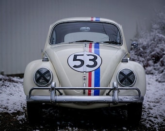 Car Decal Kit Herbie 53 Laminated Graphics love bug retro classic cool surf surfer bug movie film vintage