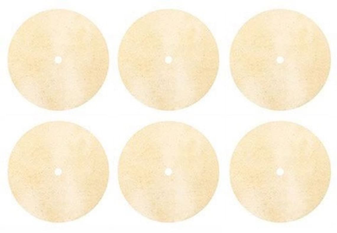 Stickers Matte Vinyl Record Labels Blank White and Aged Versions Size 7 ...