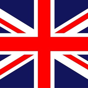 Vinyl Stickers Flag Union Jack Great Britain United Kingdom car window bumper wall laptop coronation (suitable for all non-porous surfaces)