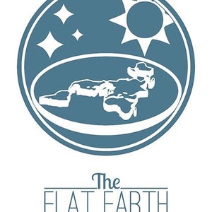 Stickers Vinyl Flat Earth Rechthoekige venster laptop complotcosmografie theorie (zelfklevend vinyl geschikt voor niet-poreuze oppervlakken)