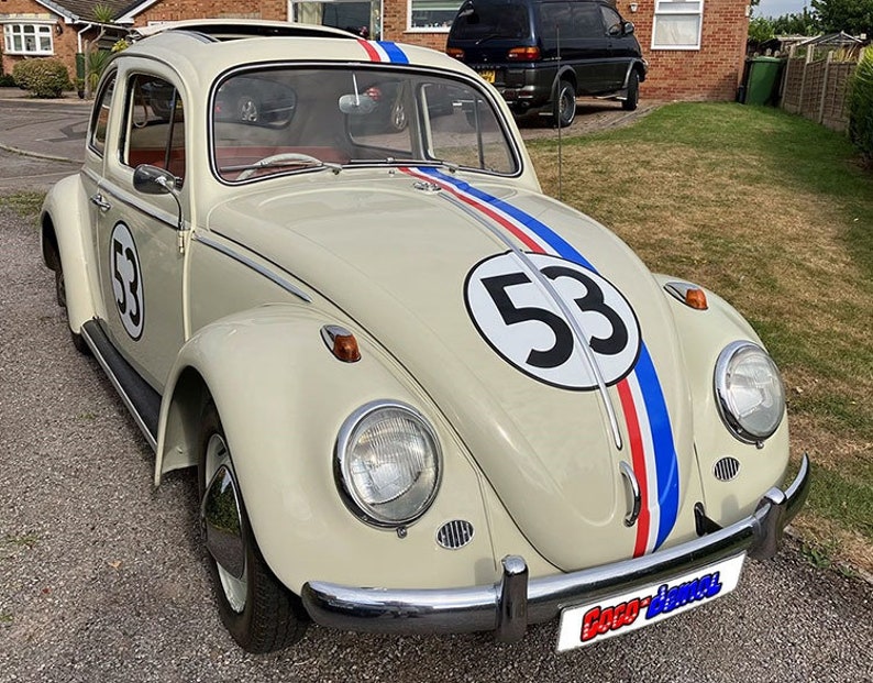 Car Decal Kit Herbie 53 Laminated Graphics Love Bug Beetle Etsy