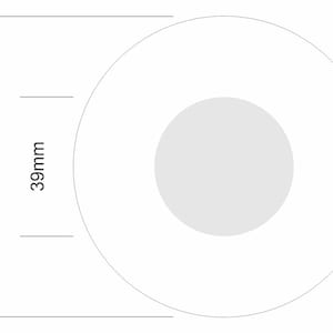 Record Label Stickers Matte Vinyl Blank Jukebox 45 - size 7&#39; 84mm (audiophile vinyl RSD collector seller records vintage dub punk ska plate)