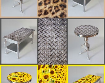 Sample Vinyl Wrap Laminated for up-cycling furniture walls contemporary (up-cycle craft design retro kitsch decor decorative interior cool)