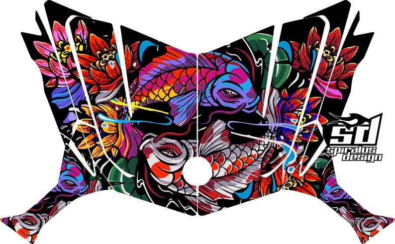 Can Am Spyder F3 F3S Decal Graphic Wrap Kit - Koi - Etsy