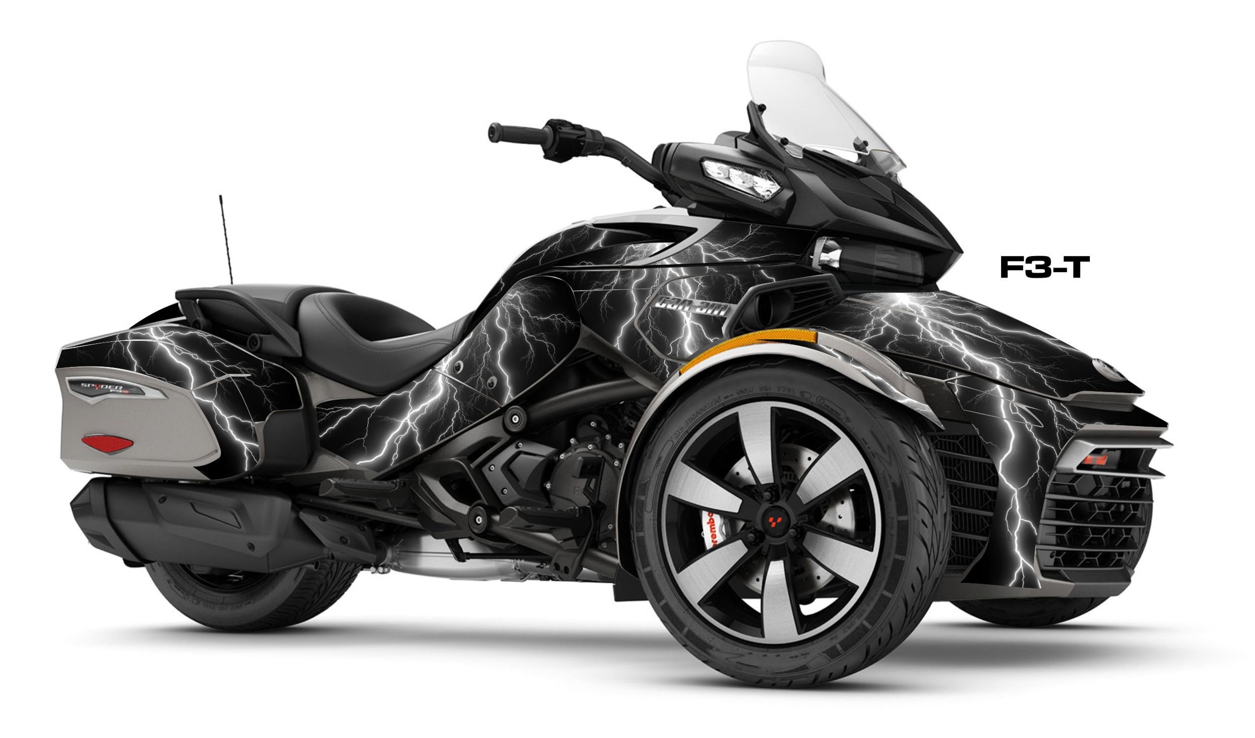 Can Am Spyder F3 T Graphic Wrap Decal Kit 
