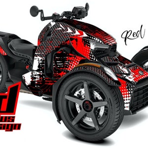 Can Am Ryker Sport Palladium 600 900 Grafik Wrap Abziehbild „Blister“