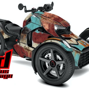 Can Am Ryker Sport Palladium 600 900 Graphic Wrap Abziehbild-Kit "Rat Rod"