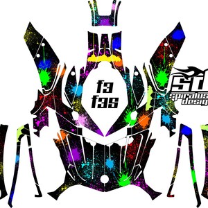 Can Am Spyder F3 F3S Decal Graphic Wrap Kit – Paint Splatter - Etsy