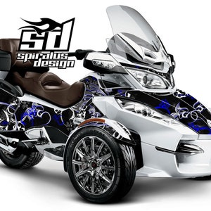 Can Am Spyder RT LTD Graphic Wrap Decal kit Perennial 2010-2019