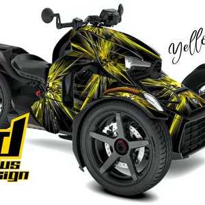 Kit de calcomanías gráficas "Warp Drive" para Can-Am Ryker Sport Rally 600 900