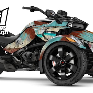 Can Am Spyder F3 F3S Decal Graphic Wrap kit - Rat Rod