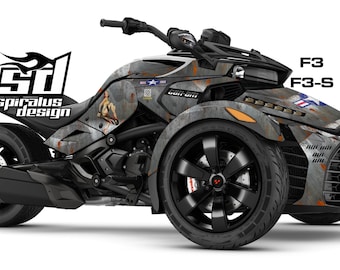 Can Am Spyder F3 F3S Graphic Wrap Decal Kit "Ol Warbird USAF"