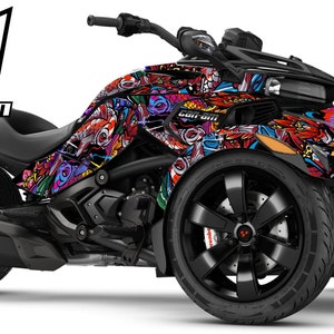 Can Am Spyder F3 F3S Decal Graphic Wrap Kit - Koi - Etsy