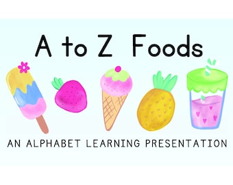 Tasty Letters: An Alphabet book for Kids
