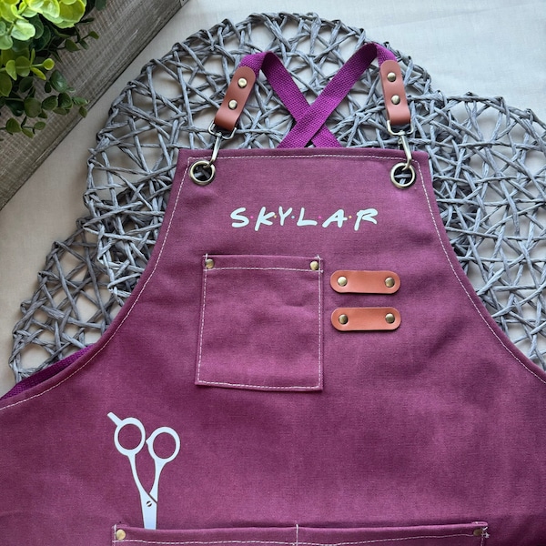 Personalized Hair Dresser Aprons Etsy