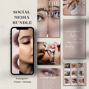 Lash Tech Artist Instagram Template for Lash Stylist Post for Instagram Post for Lashes Lash Tech Instagram Content for Lash Technician Post