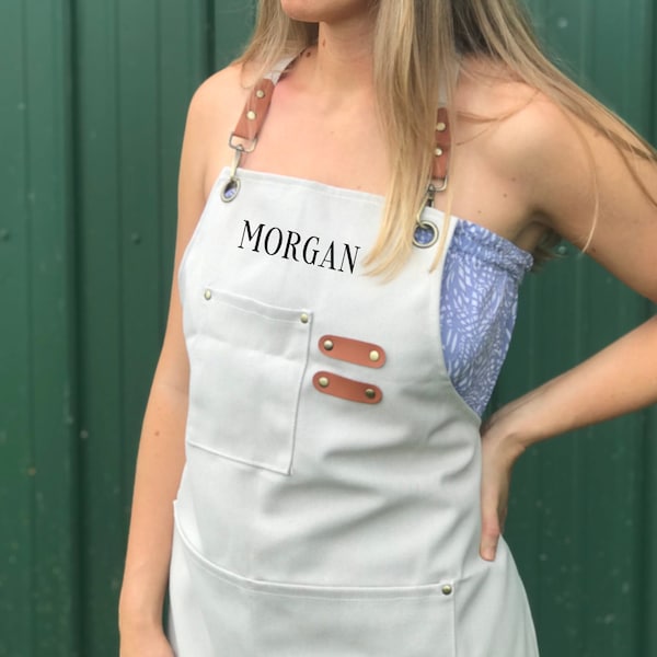 Custom Esthetician Gift Apron for Women Customized Esthetician Apron Gift Idea for Esthetician Apparel Apron Facial Apron Med Spa Logo Apron