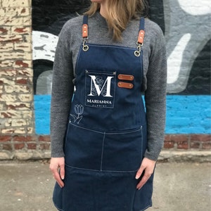 Custom Apron for Gardener Gift Idea Apron for Florist Custom Garden Apron Florist Gift Gardening Gift Apron Personalized Apron with Pockets