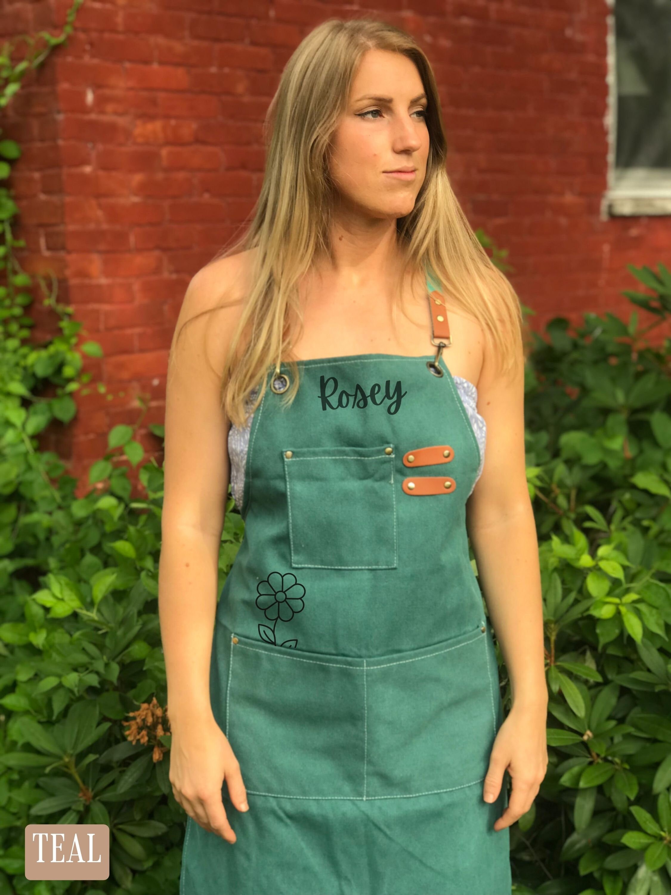 Florist Custom Apron for Florist Personalized Apron Crossback Apron