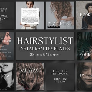 Hairstylist Instagram Template Hair Stylist Template Hair Instagram Template Hairstylist Salon Template Hair Template Hairstylist Flyer