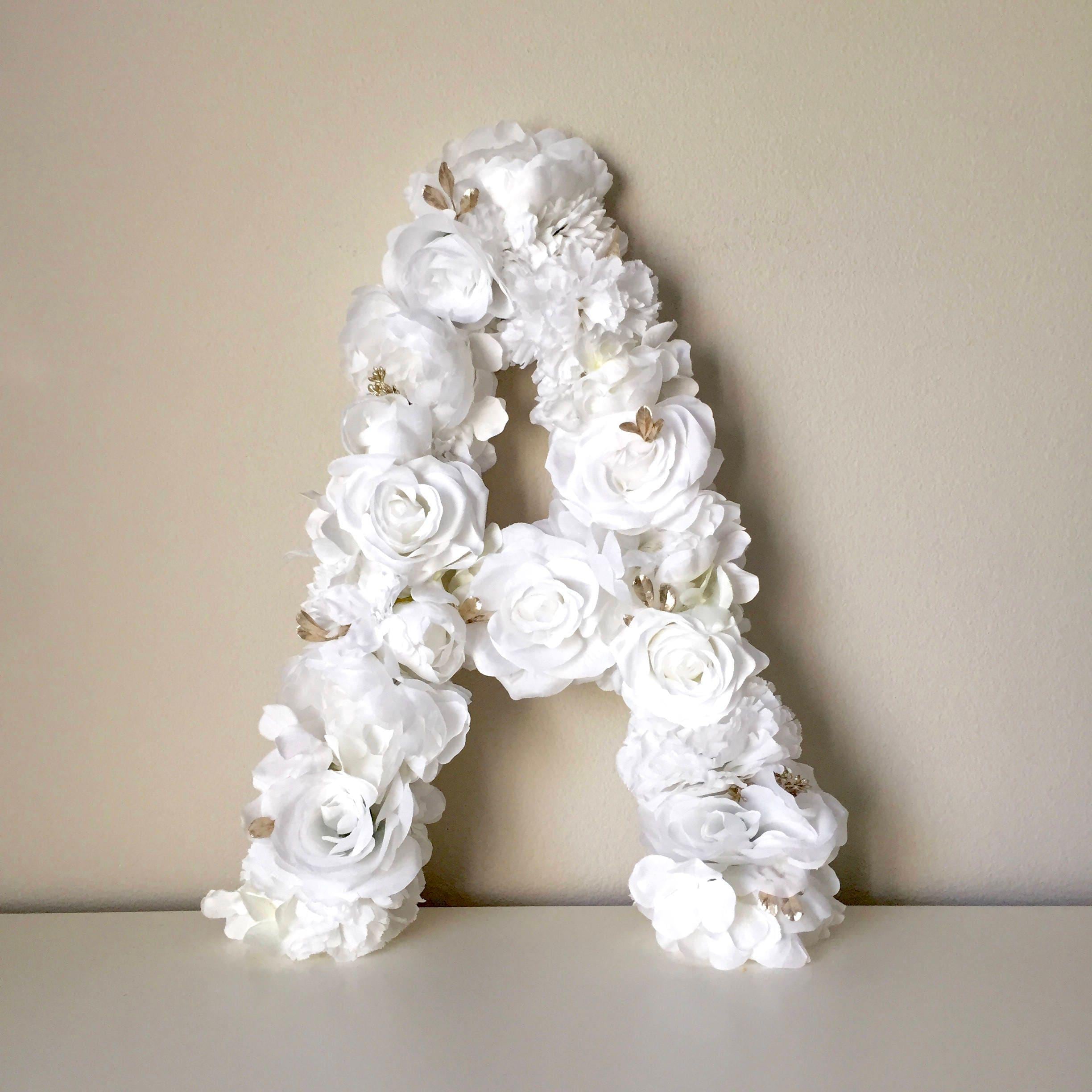 Weiß Blumenbrief Weiße Blume Dekor Weiß Hochzeit Blumen-Dekor Blumen-Brief Weiß und Creme-Dekor Weiß und Gold-Thema-Weiße Wand